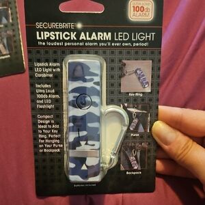 Blue Camouflage Lipstick Alarm LED Light